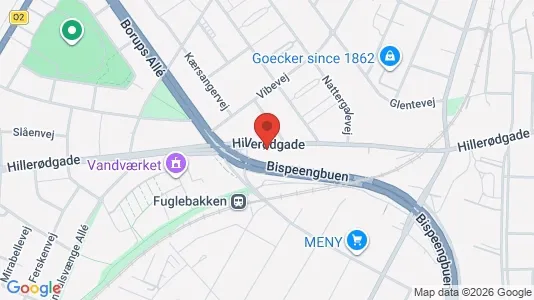 Andelsboliger til salg i Nørrebro - kort over placeringen