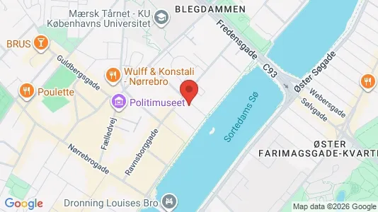 Andelsboliger til salg i Nørrebro - kort over placeringen