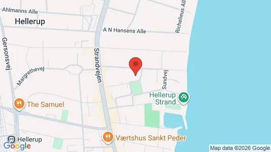Andelsboliger til salg i Hellerup - kort over placeringen