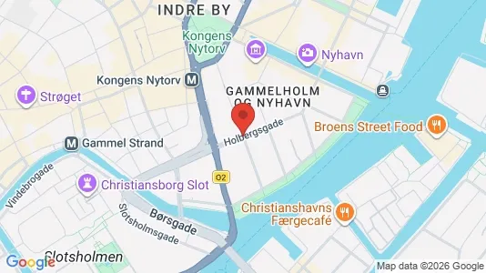 Andelsboliger til salg i København K - kort over placeringen