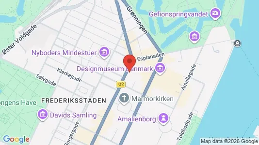 Andelsboliger til salg i København K - kort over placeringen