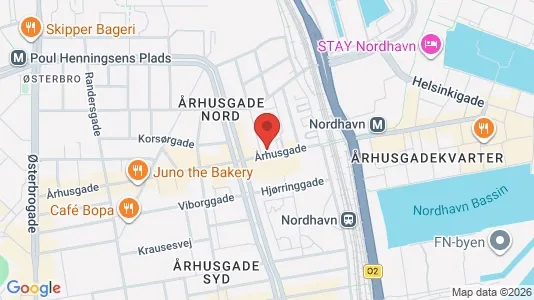 Andelsboliger til salg i Østerbro - kort over placeringen