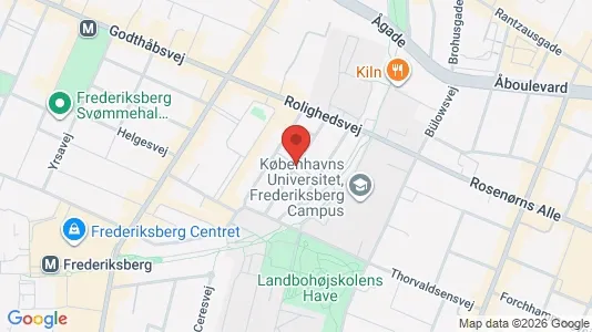 Andelsboliger til salg i Frederiksberg C - kort over placeringen