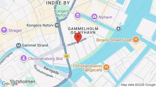 Andelsboliger til salg i København K - kort over placeringen