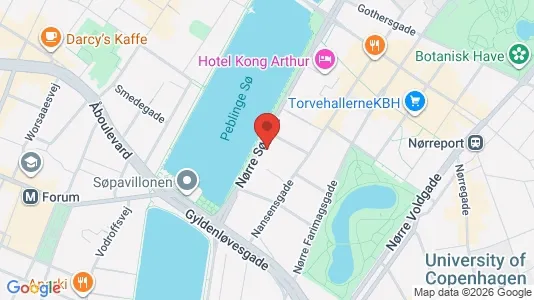 Andelsboliger til salg i København K - kort over placeringen