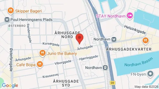 Andelsboliger til salg i Østerbro - kort over placeringen