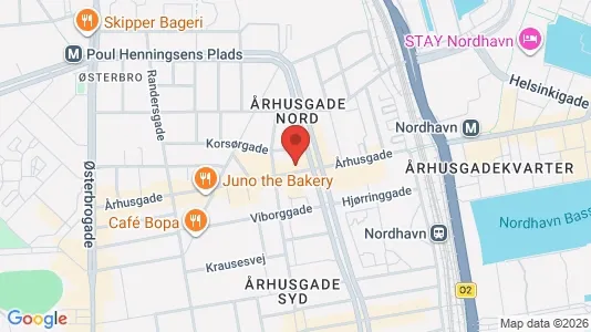 Andelsboliger til salg i Østerbro - kort over placeringen