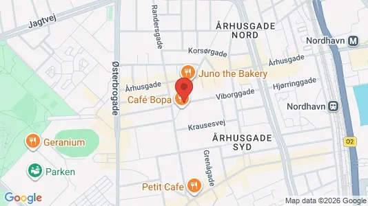 Andelsboliger til salg i Østerbro - kort over placeringen