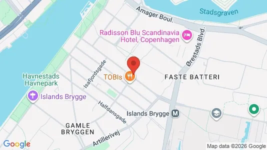 Andelsboliger til salg i København S - kort over placeringen